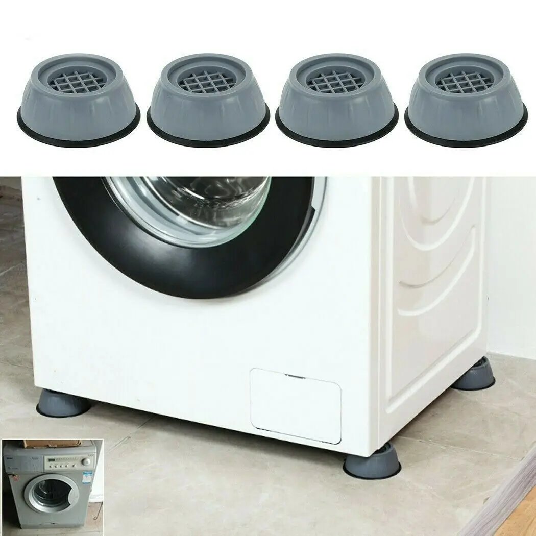 Anti-Vibration Feet Pads Floor Mat Washing Machine Rubber Mat Anti-Vibration Pad Dryer Refrigerator Base Fixed Non-Slip Pad