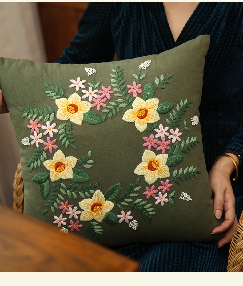 Fundas de cojines de ganchillo hechas a mano - Decoración elegante para el hogar
