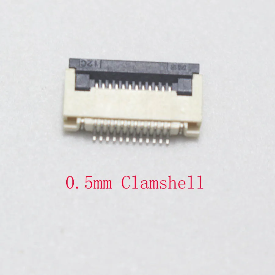 5pcs 0.5MM / 1.0mm 12P Clamshell Drawer Up Down FPC Connector socket for 12Pin Type A B FFC Cable