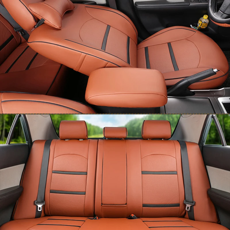 Custom Fit Seat Cover for Lexus es330 es350 es250 es300h 2005-2017 Accessories PU Leather Seat Cushions Car Supports 11PCS/Sets