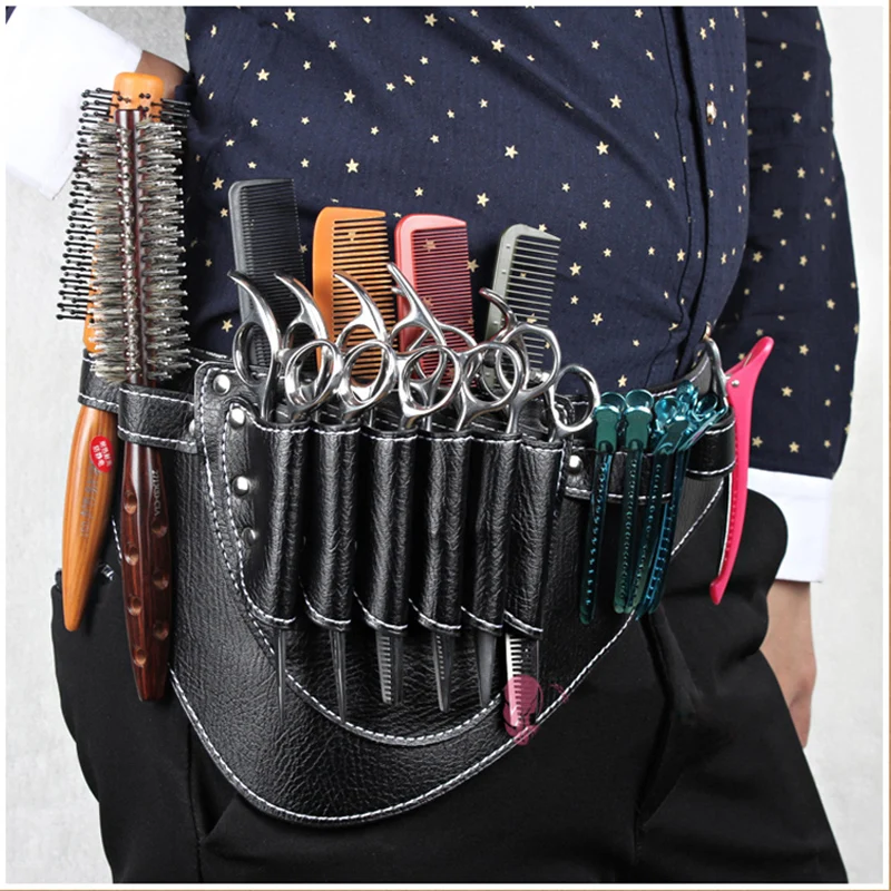 Free Shipping Salon Barber Scissors Bag Scissor Clips Shears Shear Bags Tool Hairdressing Holster Pouch Holder Case Belt