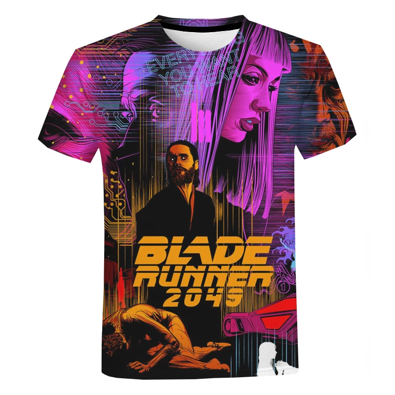 Blade Runner T Shirt 2049 T-Shirt For Boys Fashion Mens Rock T-Shirt Men T-Shirts Oversized T Shirt Printed Tops Kids Tee