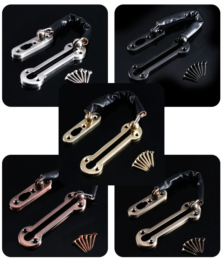 WV Anti-diebstahl Edelstahl Hotel Tür Kette Latch Sicherheit Wache Sicherheit Lock Sicherheit Limiter Werkzeuge Hardware für Hause tür – Detail 8