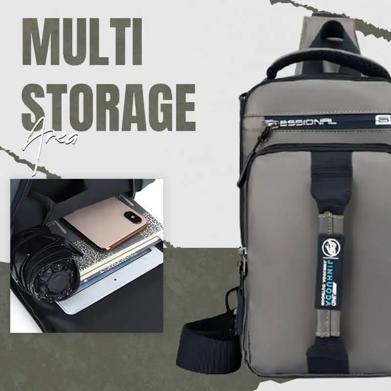 ผู้ชายกันน้ำ Oxford Crossbody กระเป๋า Anti-Theft ไหล่กระเป๋าสะพาย Multifunction สั้น Travel Messenger กระเป๋าหน้าอกชาย Dropshi