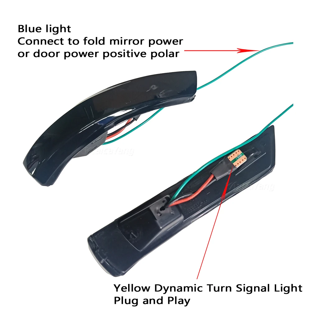 Dynamic Turn Signal Light LED Side Rearview Mirror Sequential Indicator Blinker Lamp For Ford Focus 2 3 Mk2 Mk3 Mondeo Mk4 EU