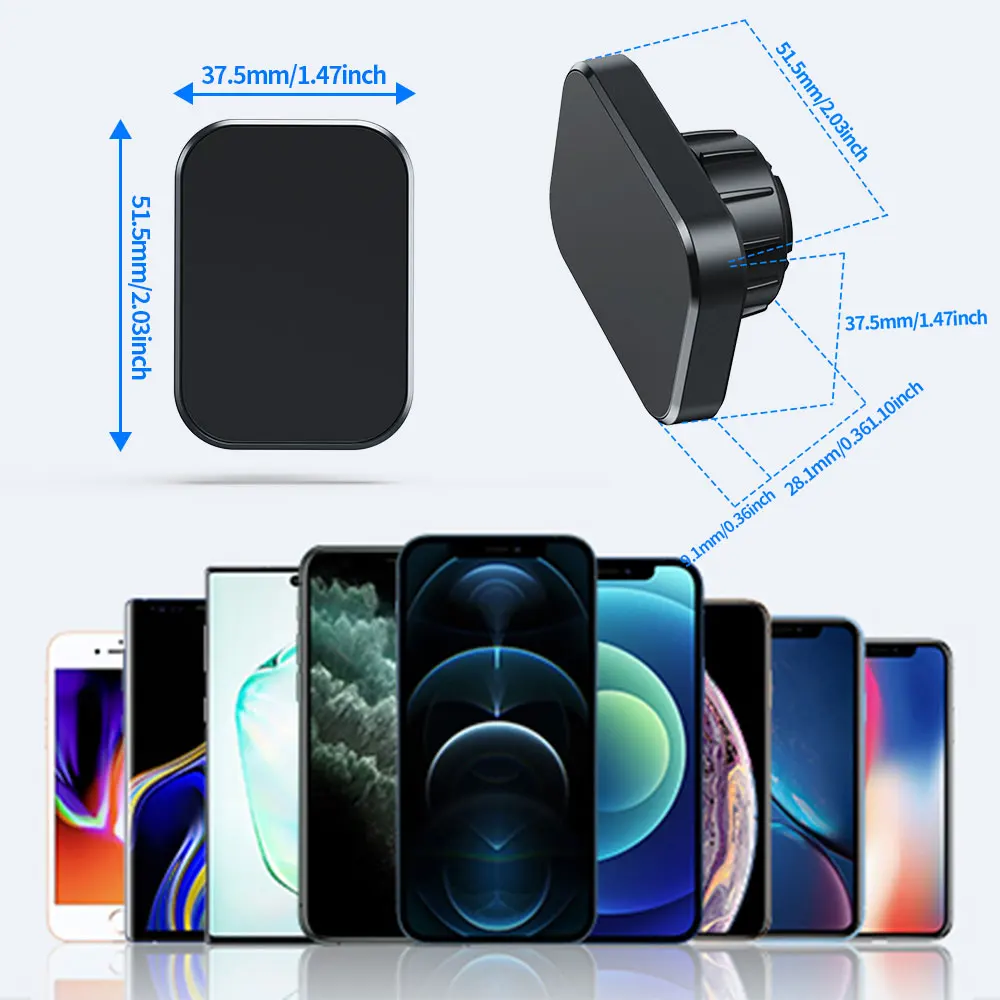 Magnetic Car Phone Holder Mount Round Air Outlets Cell Phone Holder Universal Strong Magnet Car Mount Bracket for Mercedes Benz