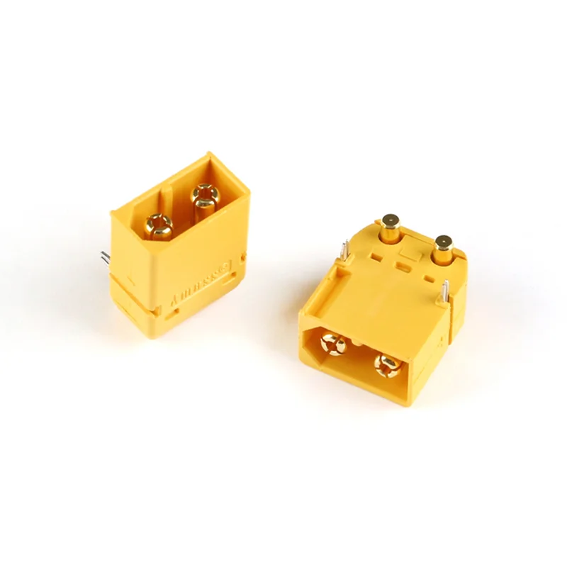 Amass XT60PW-F/M Yellow Male And Female Battery Plug Connectors for DIY RC Aircraft UAV Lithium Battery Charging Interface