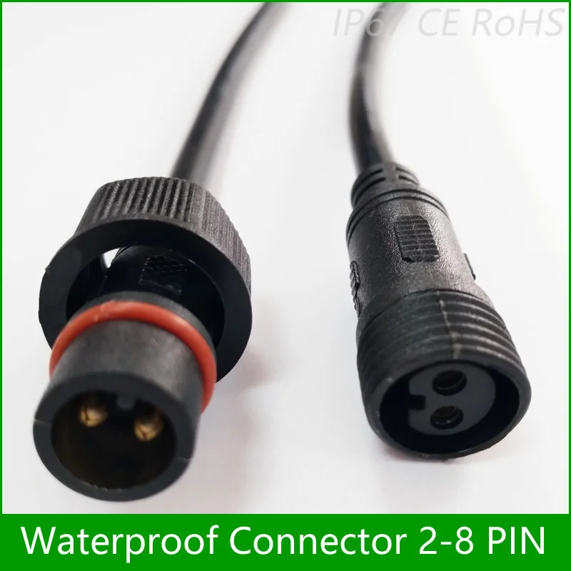 Waterproof Connector Cables With Connectors IP67 Male Female