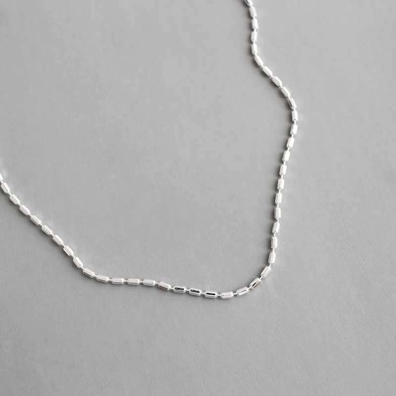 

Minimalist Real 925 Sterling Silver Choker Necklace For Women Neck Chains, Fashion Chocker Necklaces Woman Friendship Jewelry