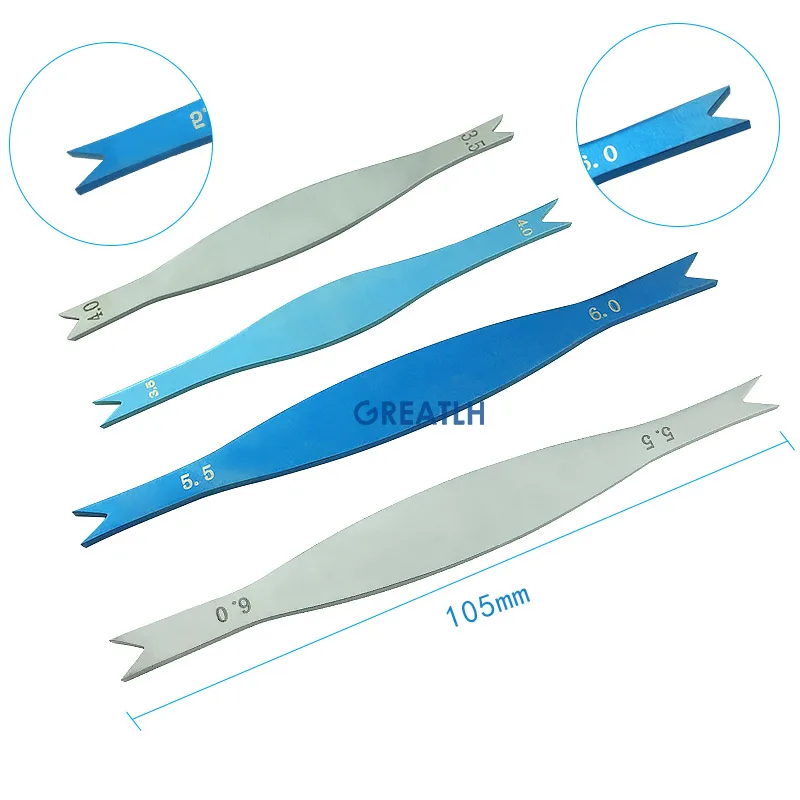 Ophthalmic Ruler Scale Caliper Braunstein Ophthalmic Forceps Tweezers Eye Ruler Ophthalmic Instrument