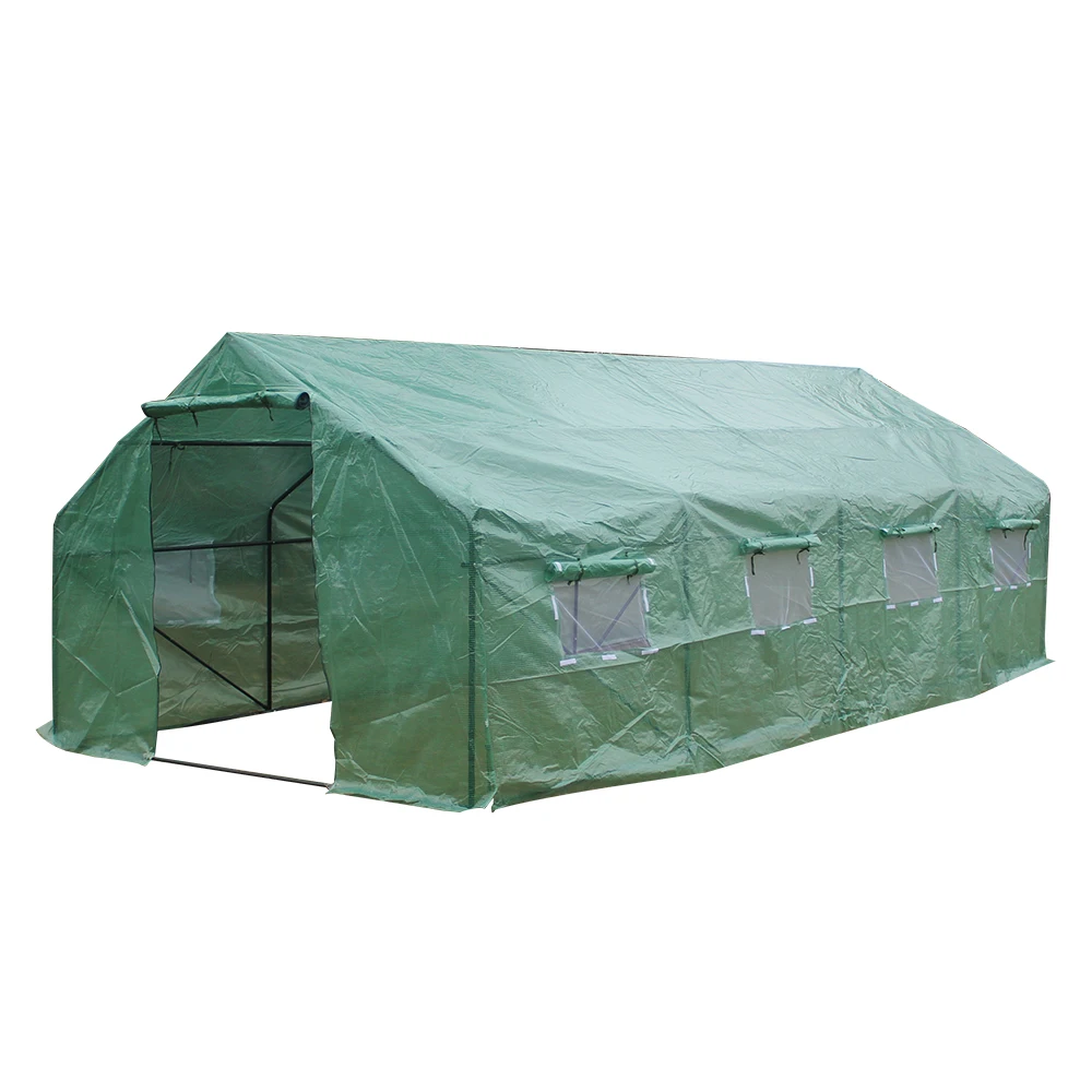 20′x10′x7′-B Heavy Duty Greenhouse Plant Gardening Spiked Greenhouse Tent  Protective Cover Flower Plant Grow Tent Waterproof