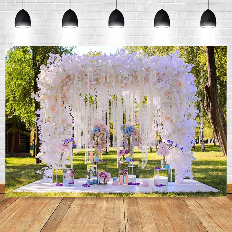 Mocsicka Spring Photography Background Wedding Venue Decoration Props Bridal Shower Valentine Portrait Photo Backdrop Studio