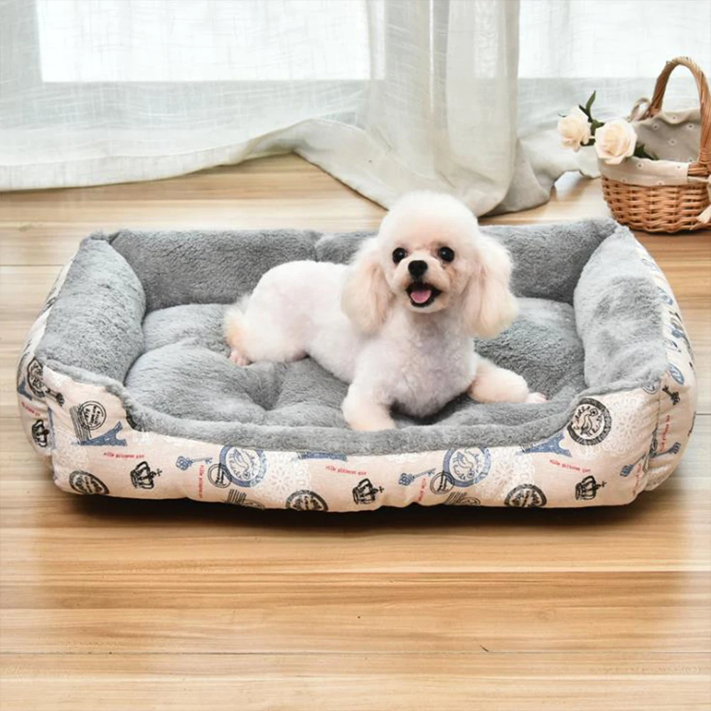 

Dog Bed Cat Bed Soft Warm PP Cotton Pet Sofa Small Medium Large Dogs Nest Chihuahua Golden Retriever Sleeping Mat Dog Supplies