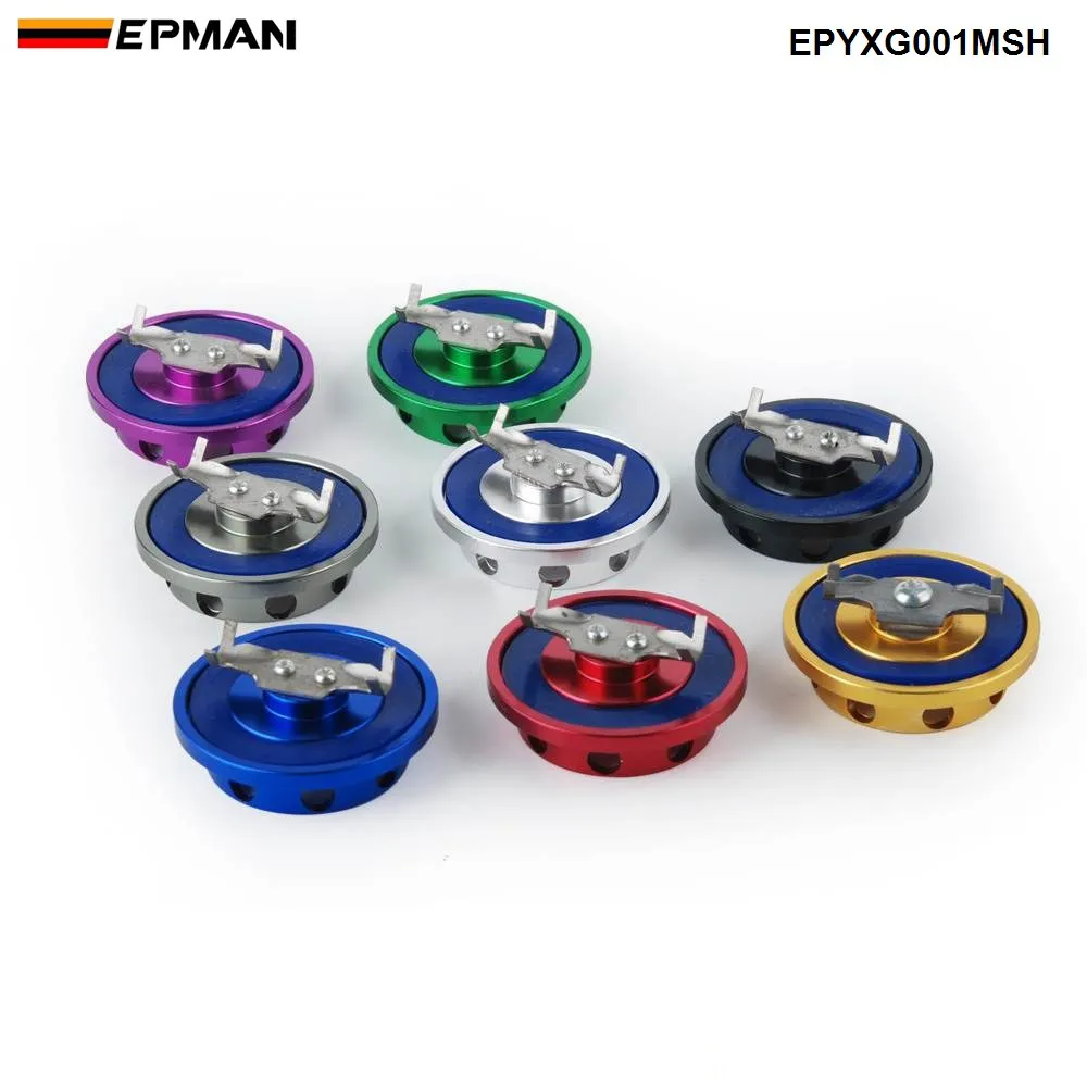 NEW EPMAN Billet Silver Engine Oil Filter Cap Fuel Tank Cover for Mitsubishi Jdm EPYXG001MSH