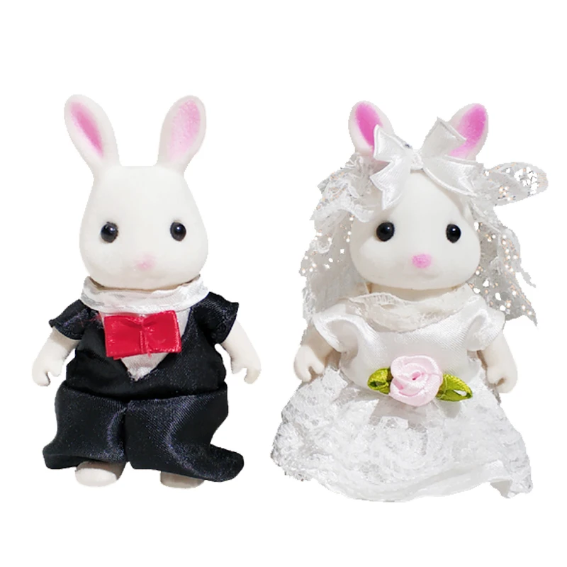 子供のための動物のシミュレーション,スケール1:12,ドールハウス,家具,ミニチュア1/12ウサギ,パンダ,女の子のためのシミュレーションゲーム