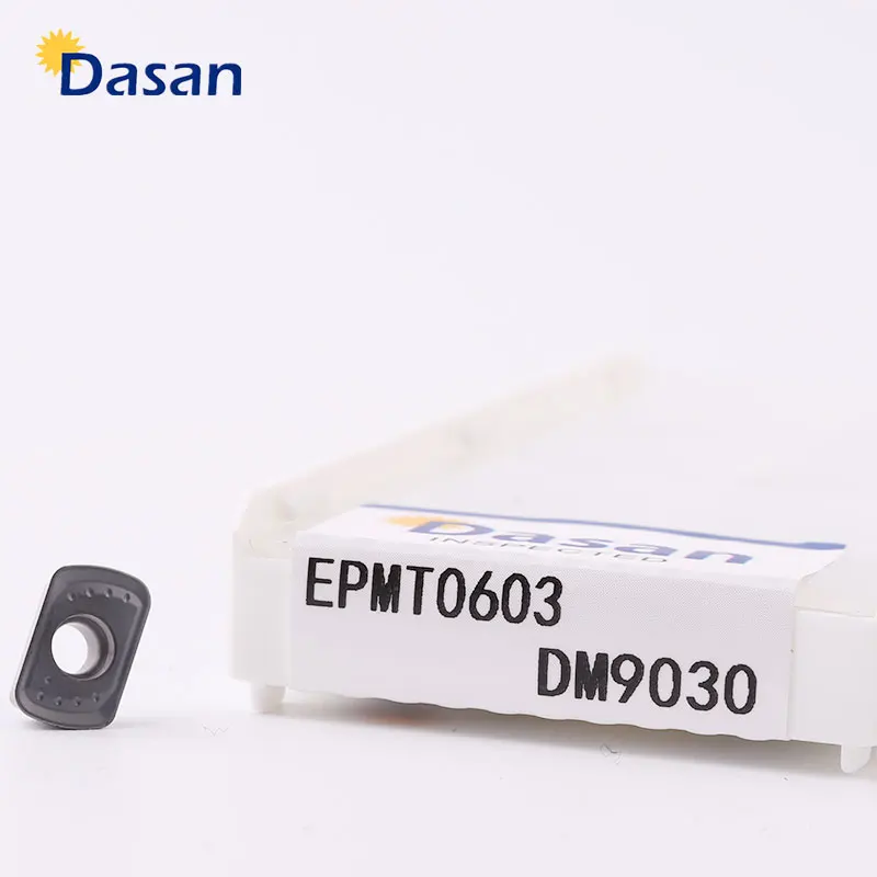 10pcs EPMT0603 EPNW0603N-8 Solid Carbide Inserts Face End Mills Lathe Blade Milling Cutter Tool