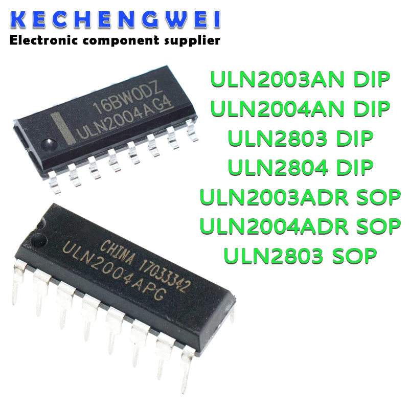 10PCS ULN2003AN DIP-16 ULN2003 ULN2003APG DIP ULN2003ADR ULN2004AN ULN2004ADR ULN2004 ULN2004APG SOP ULN2003A ULN2803 ULN2803APG