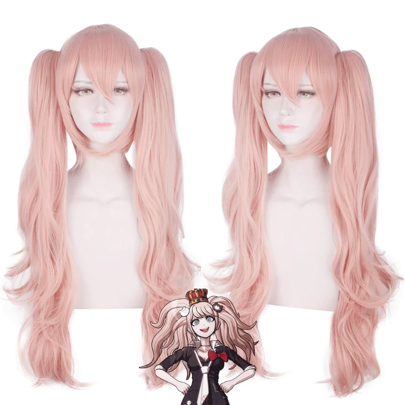 

Anime Danganronpa: Trigger Happy Havoc Enoshima Junko Wig Danganronpa Cosplay Costume Heat Resistant Synthetic Hair Wigs + Cap