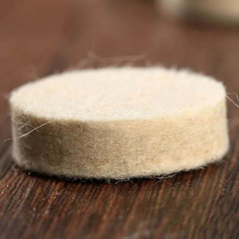 50pcs Felt Wool Polishing Buffing Wheels For 25mm X 8mm 2 Drill Diameter Grinding Wool Polishing Pads Felt Buffing Wheel