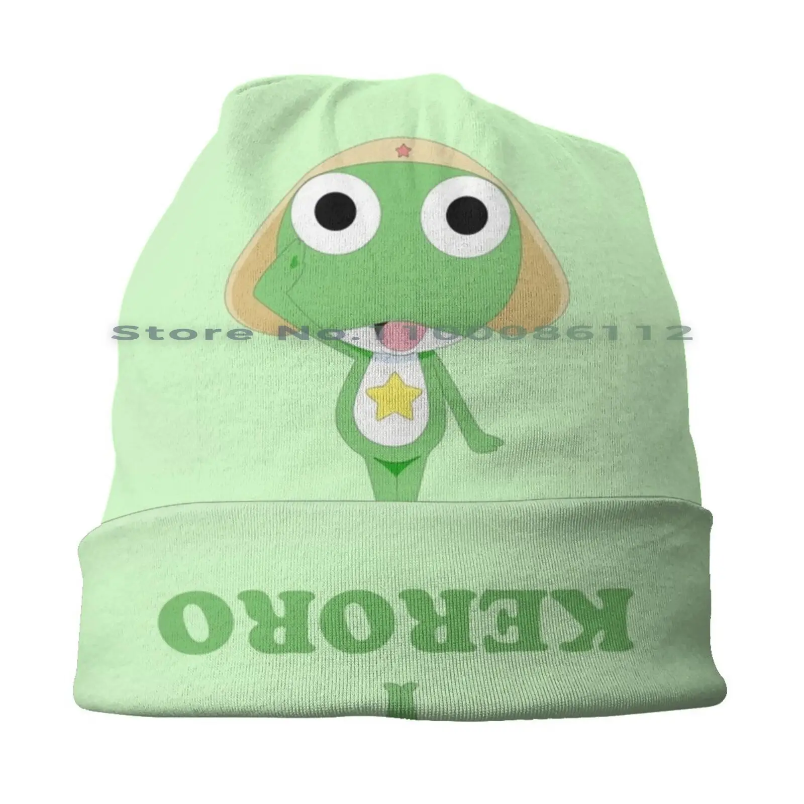 Keroro Gunsou Reporting Beanies Knit Hat Keroro Gunsou Platoon Sgt Frog Anime Sergeant Cute Army Brimless Knitted Hat Skullcap