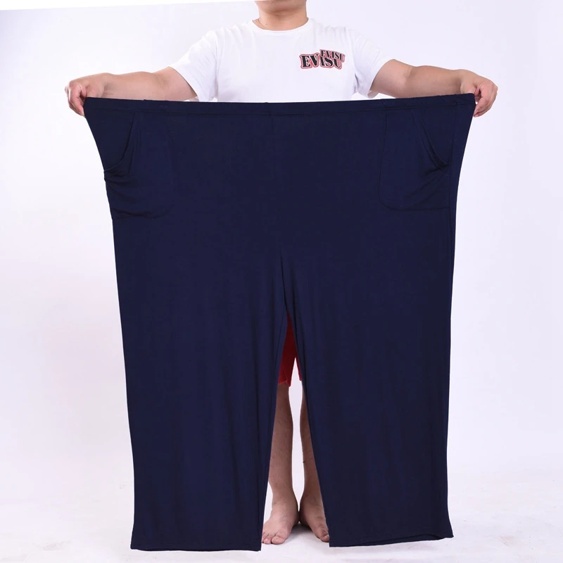 Summer Men modal sleep bottoms Home Wear Plus Size 7XL 8XL 11XL 12XL oversize Soft Sleep Wear sleep Pants Breathable soft pants