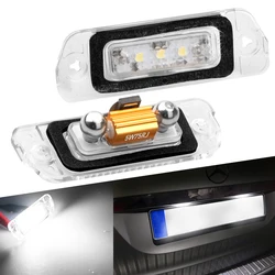 2Pcs Canbus Error Free Led Number Plate Light Bulb For Mercedes Benz W164 X164 W251 ML GL R Class License Plate Lamp 6000K