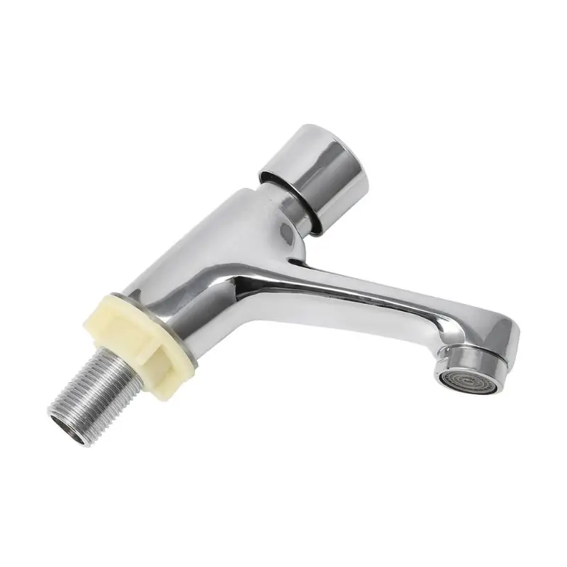 

New Drop Ship Auto Self Closing Water Saving Tap Bathroom Basin Cold Faucet Delay Push Button