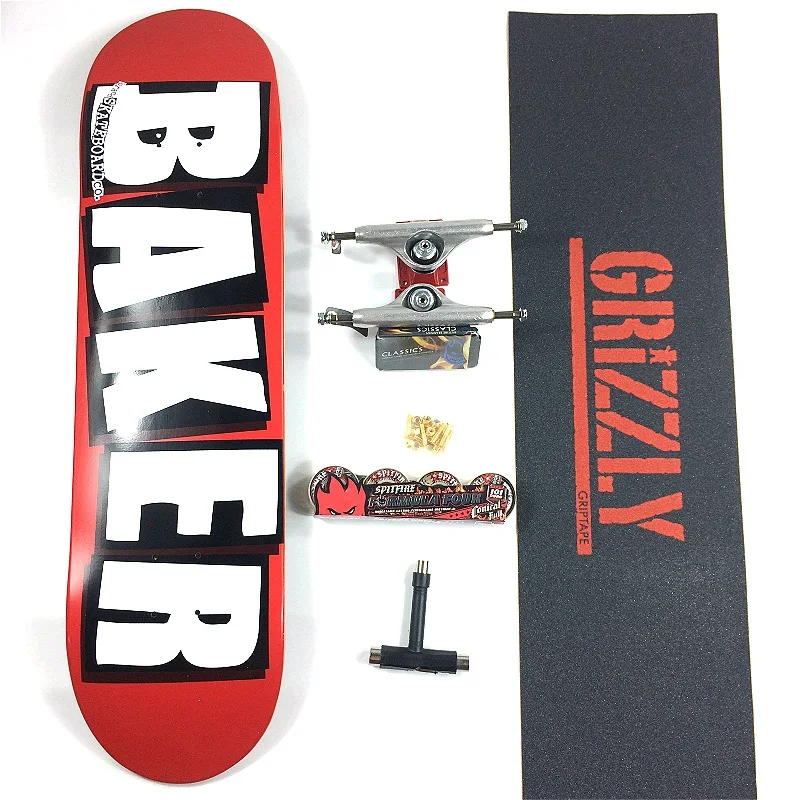 Complete Baker Of Professional Canadian Maple Skateboard Double Rocker High-Level Skaters 7.75 7.8 8.0 8.1 8.2 8.3 8.5 Size