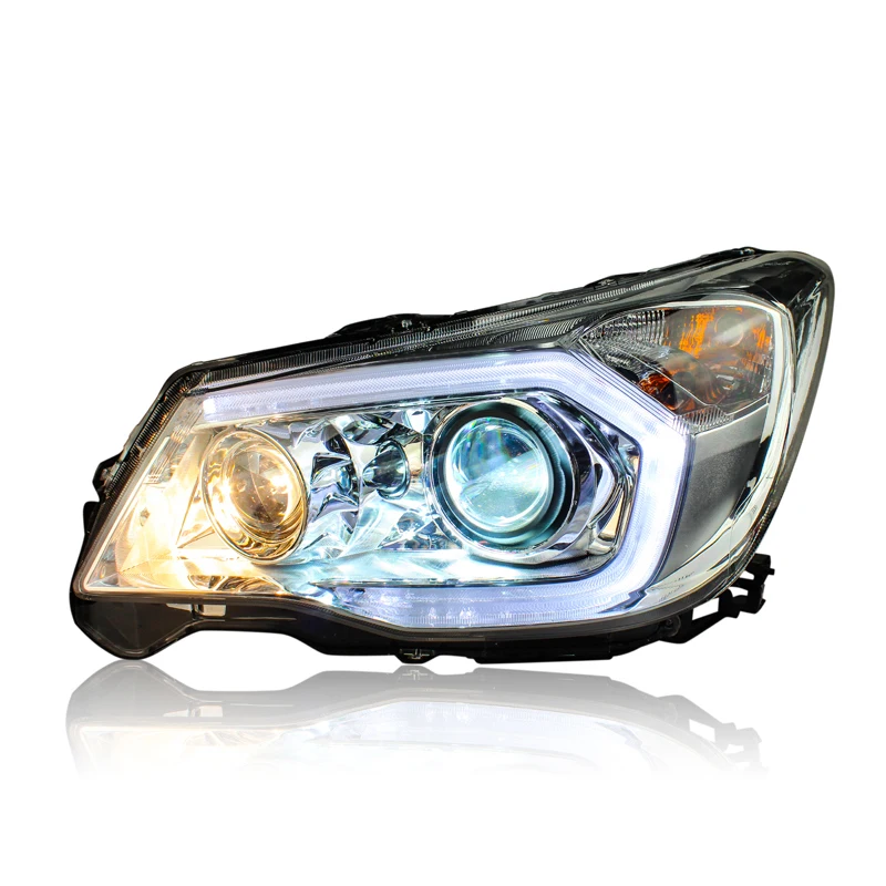 2013 LED upgrade car head lights real lamp auto lighting system for subaru forester