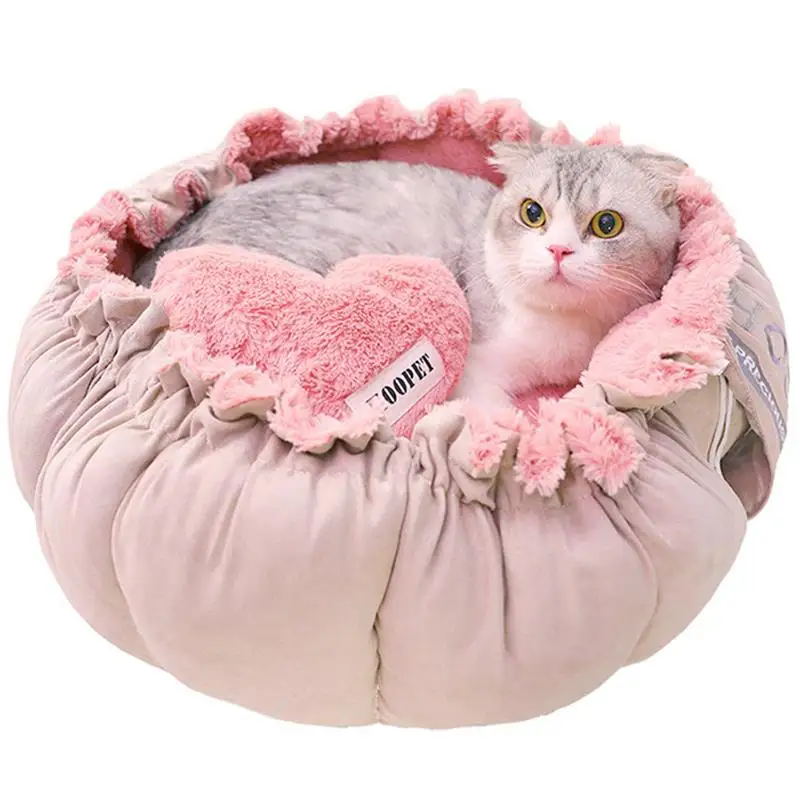 Creative Soft Warm Pet Bed Nest Dual-Use Adjustable Drawstring Pet Nest Bed Pet Cushion For Cats Puppies Pet Supplies