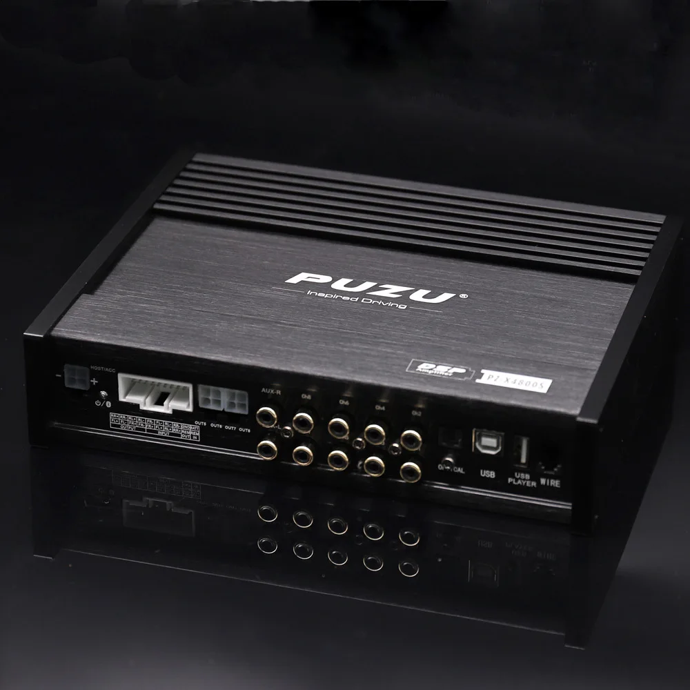 PUZU PZ-X4800S 6Core 32bit 8CH Với Nguồn Điện Xe Hơi Âm Thanh DSP Bộ Vi Xử Lý Tín Hiệu Kỹ Thuật Số Được Xây Dựng Trong Bộ Khuếch Đại 8X150W Hỗ Trợ BT5.0 lựa Chọn