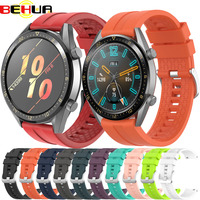 Sport Silicone 22mm Band Strap For Huawei Watch GT 42mm 46mm/ GT2 46mm Honor Magic GT Active Smartwatch Replacement Wristband