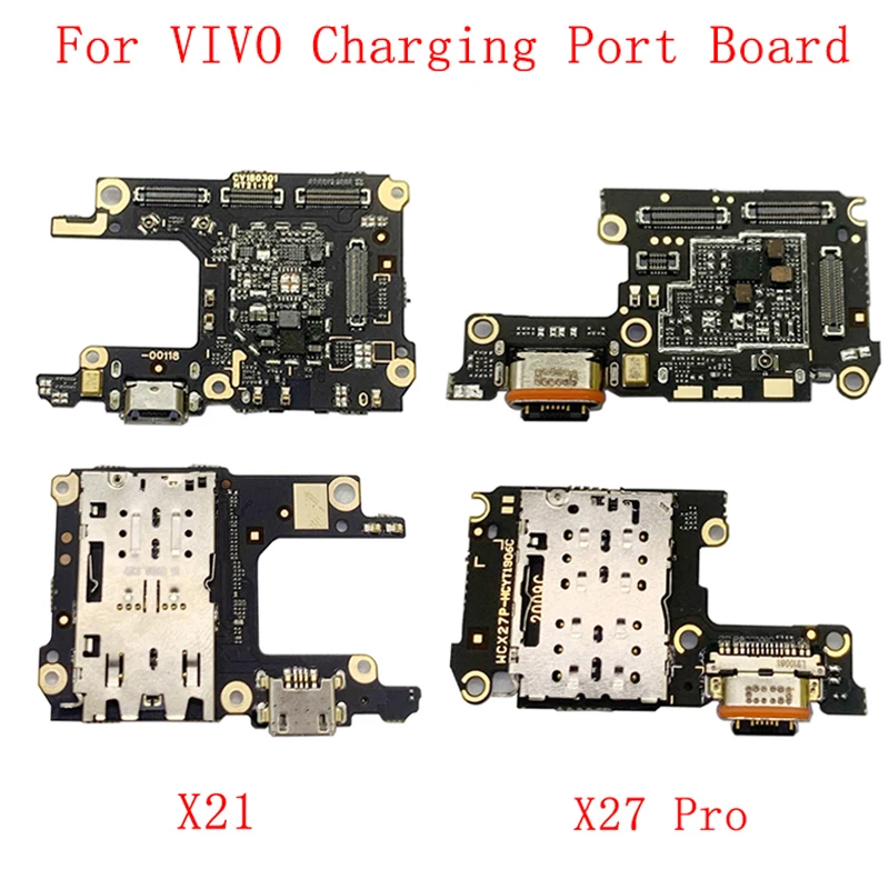 USB Charging Port Connector Board Flex Cable For VIVO X21 X27 Pro with Sim Card Reader Replacement Repair Parts 50 pages 1 2 3 4 8 pockets photo album cards page for magical currency ticket collection board game cards star post card