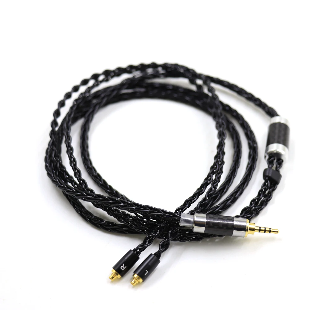 Auriculares MMCX chapados en plata TOP-HiFi 26AWG 152 Core para SENNHEISER IE300 IE900 IE600 IE200 Cable de actualización de auriculares