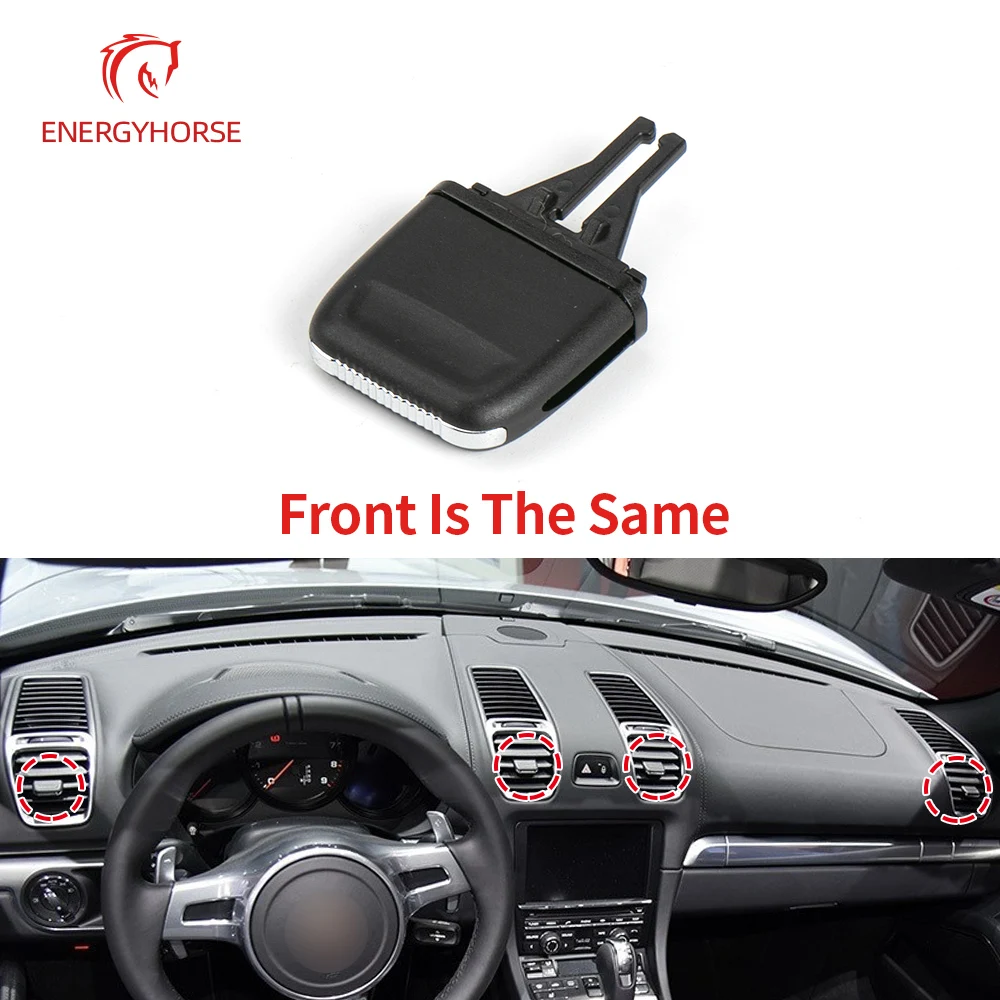 Interior Car Front Air Conditioner AC Vent Grille Outlet Tab Clip Slider For Porsche Boxster Cayman 2013-2020 Carrera 2008-2018