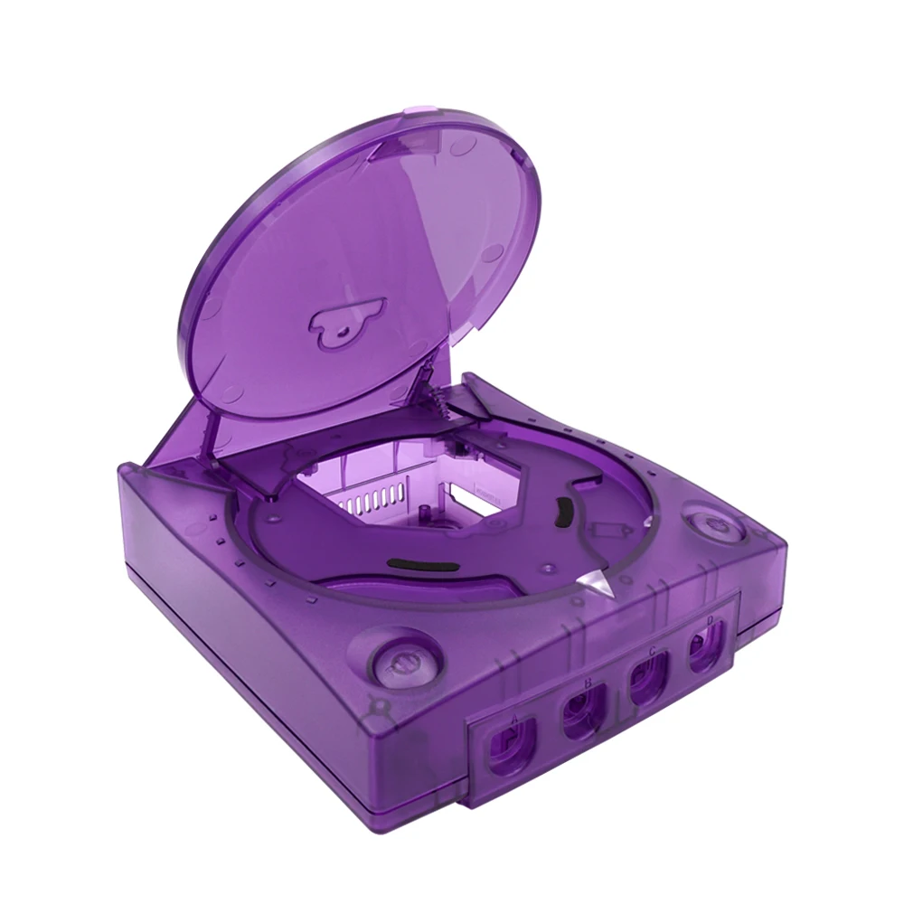 حافظة شفافة بديلة من BitFunx لوحدة تحكم ألعاب الفيديو SEGA Dreamcast Retro صندوق شفاف لـ Dreamcast Shell