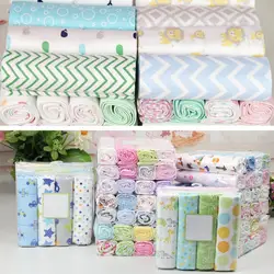 4Pcs/Lot Baby Blanket Kids Diapers Muslin Swaddle 100% Cotton Flannel Diapers For Newborns Kid Photography Blankets Newborn Wrap