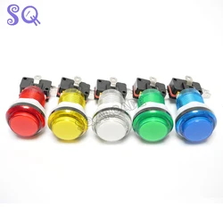 33mm Push Button Arcade Button Led Micro Switch Momentary Illuminated 5V/12v Power Button Switch Classic Arcade Game DIY Parts