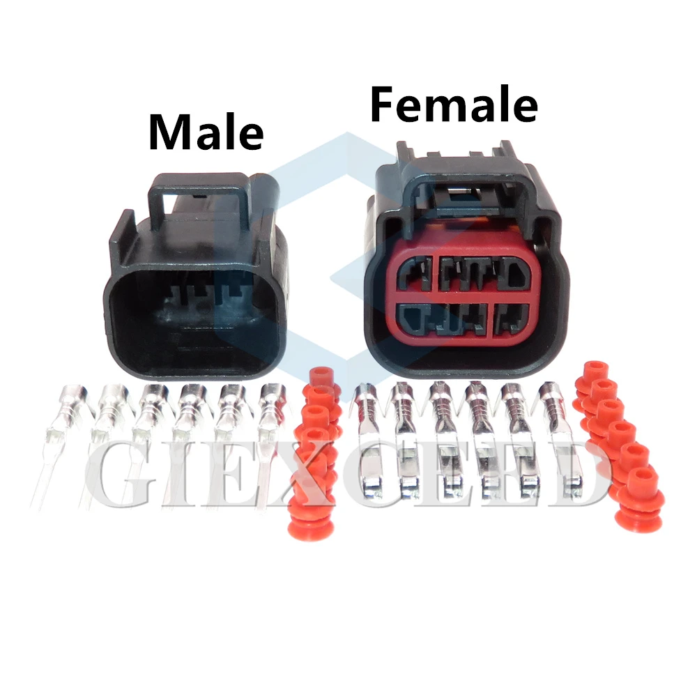 6 Pin 1.5 Series Car Wiring Harness Male Plug Female Socket AC Assembly Automobile Rear Taillight Connector For Land Rover