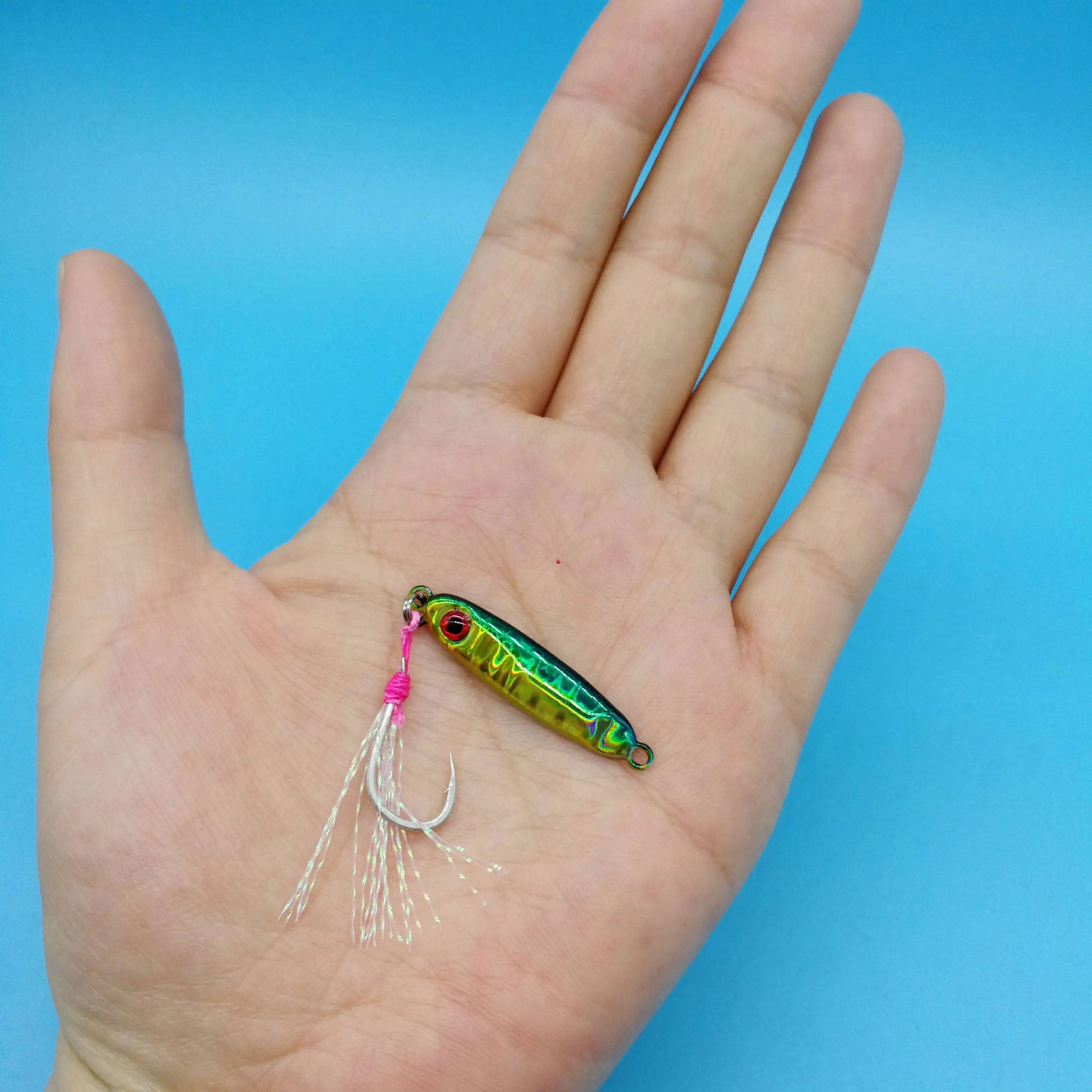 HOOFISH 1PCS Microjigging Fishing Lure 5.5g/32mm Mini Jig Bait Isca Artificial Jig with Single Hook Fishing Accessories