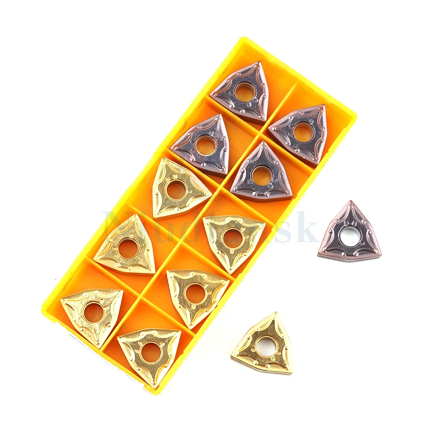 10pcs high quality WNMG080404 MA VP15TF WNMG080408 MA UE6020 US735 External turning tools Carbide CNC lathe tool turning inserts