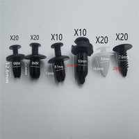 100pcs Auto Fastener Clip Mixed Retainer Fastener Kit for Chery Fulwin QQ Tiggo 3 5 T11 A1 A3 A5 Amulet M11 Eastar Elara