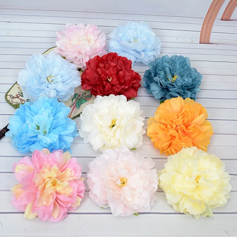 

Artificial Silk Peony Flower Heads for Wedding Flower Arrangement, Background Wall Decoration, Floral Art, Home Fake Flowers