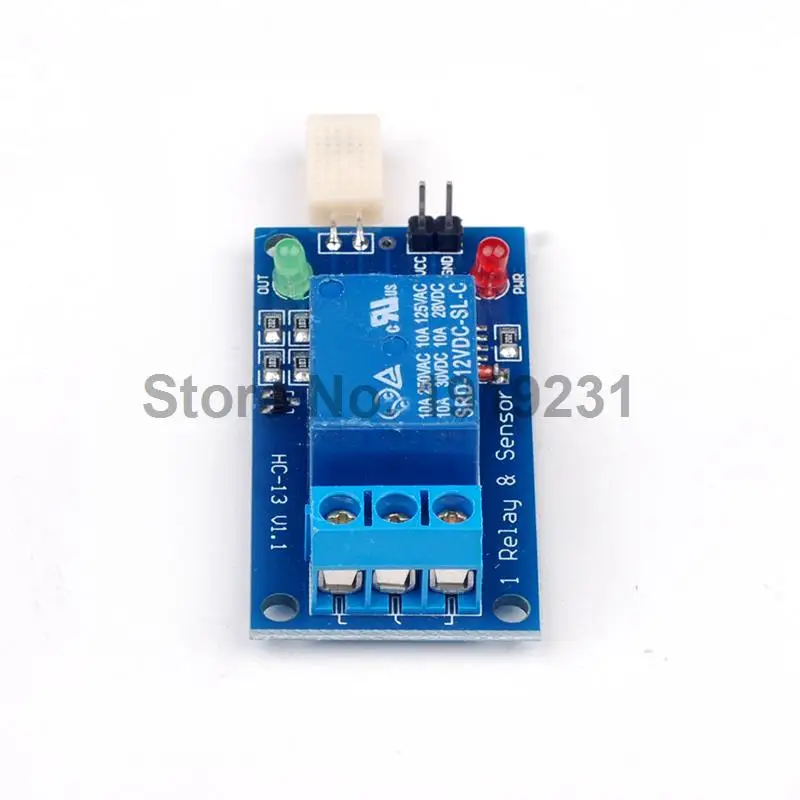 Módulo branco do interruptor da umidade do módulo do relé da cabeça 12v do sensor