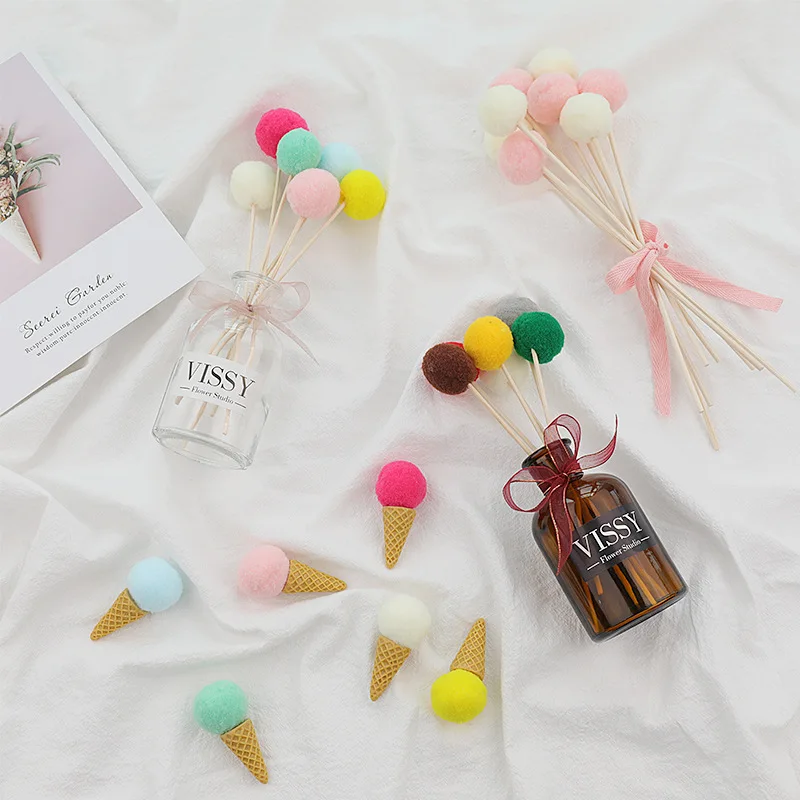 Accesorios de fotografía de Foto de helado de simulación linda, accesorios de fondo de sesión de fotos, artículos de decoración de fiesta en casa, 6 piezas