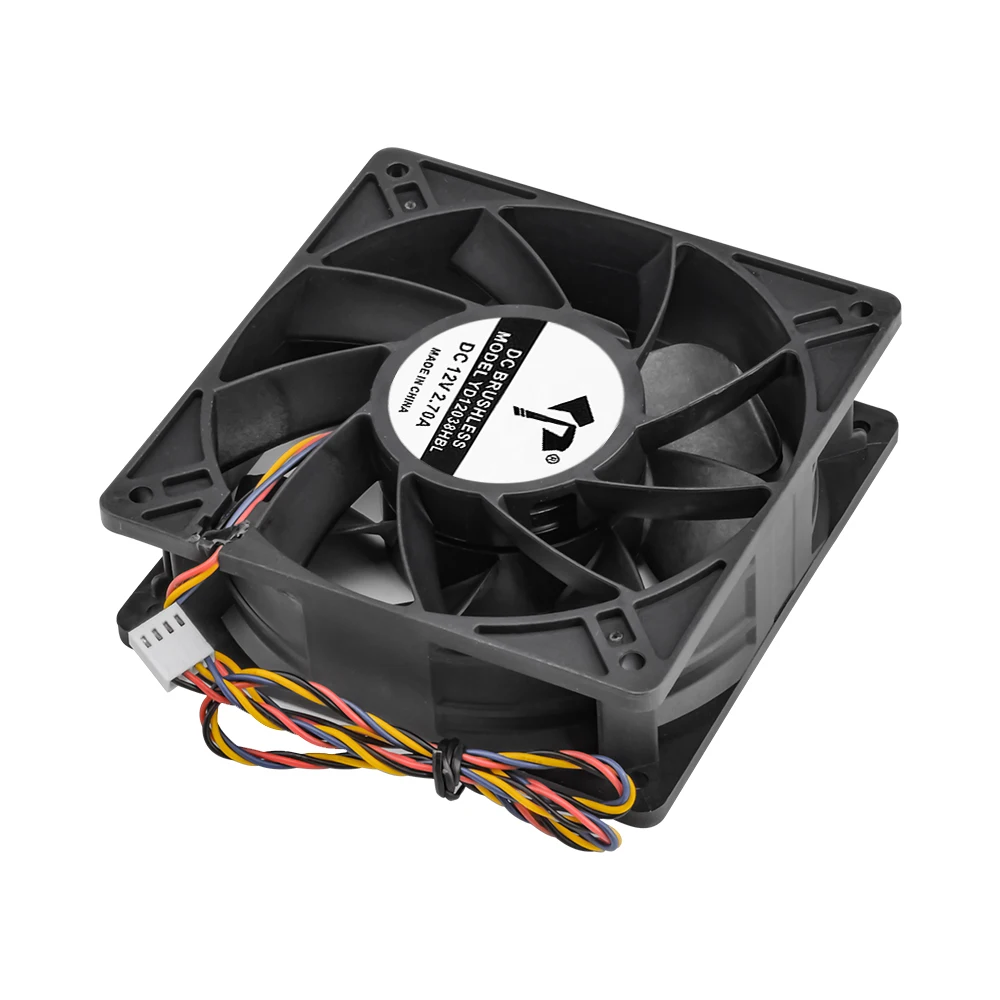 120x120x38mm 12V Ball Bearing Fan 12038 1238 120mm 1.34A 2.7A High RPM Speed Air FLow Miner Cooling Fans