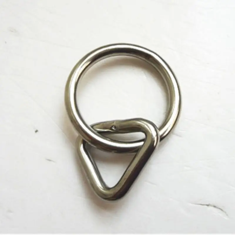 10pcs Nickel Plated Ring Halter Buckle Metal Round Ring
