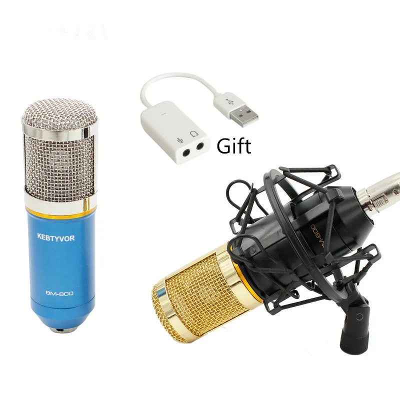 Micrófono condensador BM800, micrófono de grabación de estudio profesional para Stream Podcasting, YouTube, juegos, Karaoke, PC