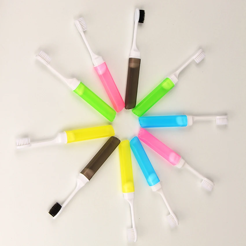 1Pc Folding Toothbrush Portable Oral Hygiene Care Mini Toothbrushes Outdoor Travel Soft Tooth Brush Oral Teeth Care Supplies