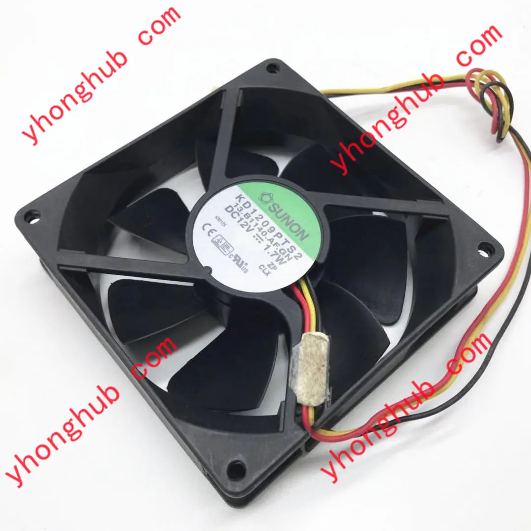 

SUNON KD1209PTS2 13.B1140.AF DC 12V 1.7W 3-Wire 90x90x25mm Server Cooling Fan